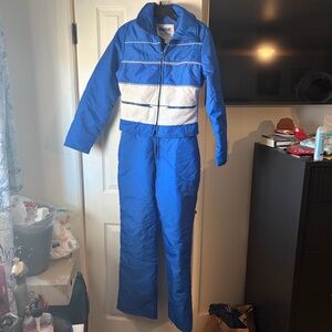 Blue and White Women's Jumpsuit